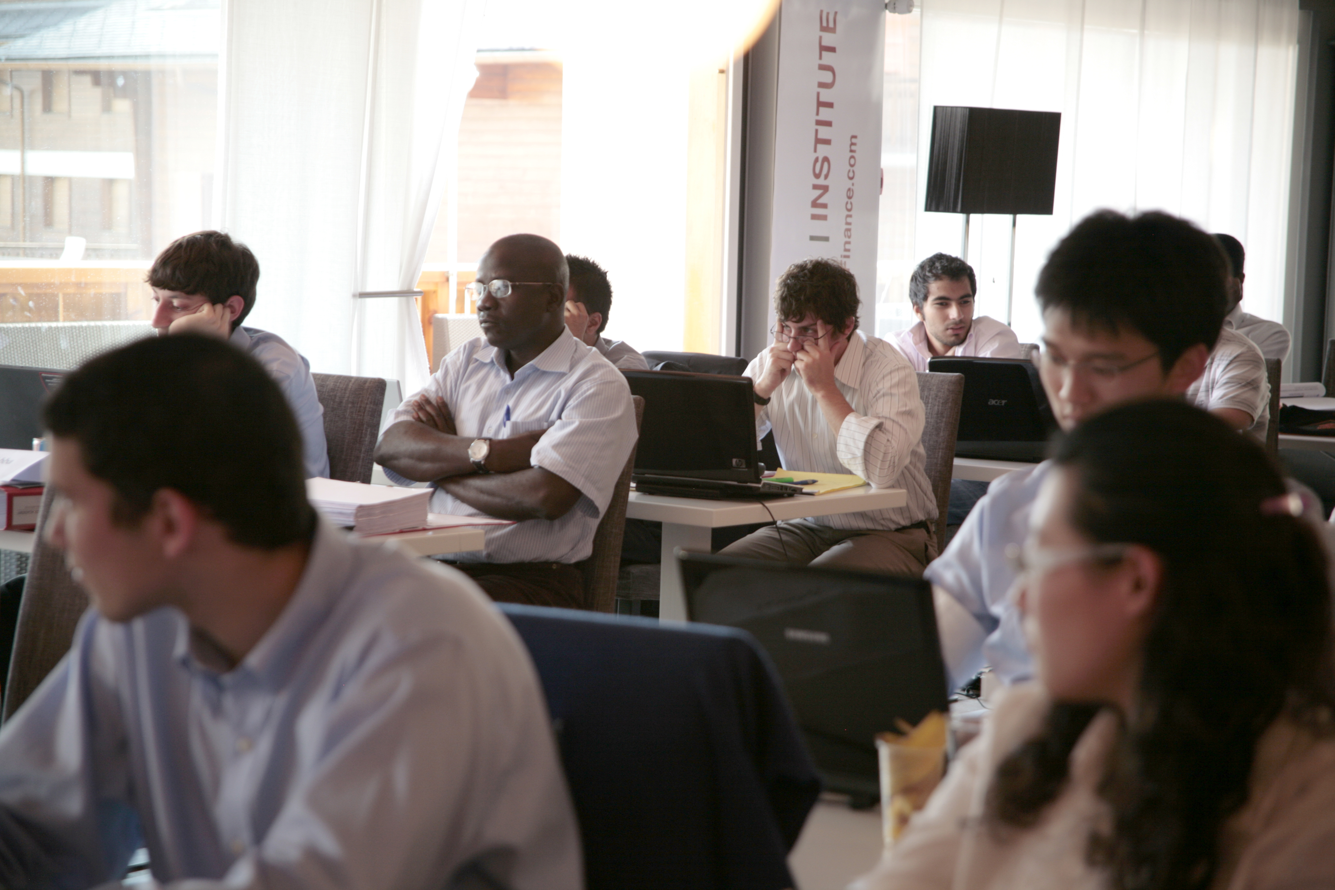 Residency participants at work